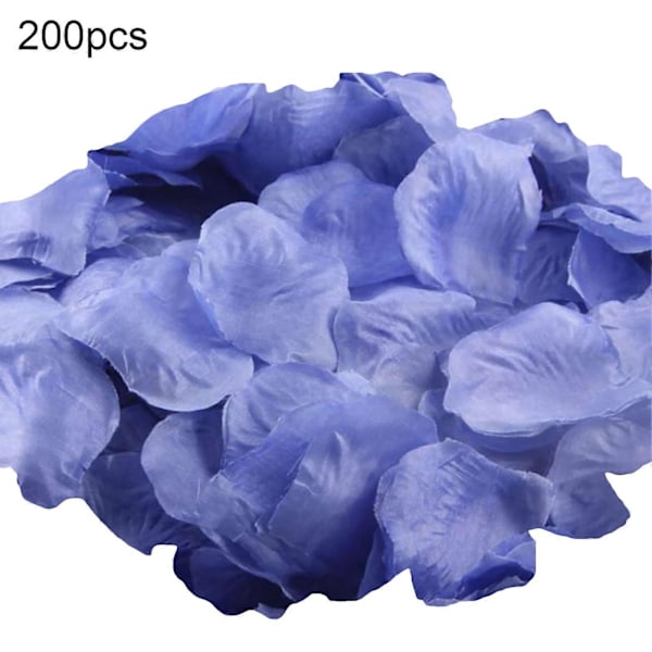 100/200 kpl Keinotekoisia ruusun terälehtiä Hääjuhlaan Lava Rekvisiitta Koriste Dark Blue 200