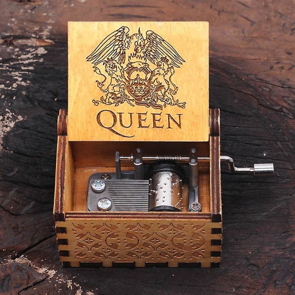 H Cranked Wooden Music Box-3011 Toner queen