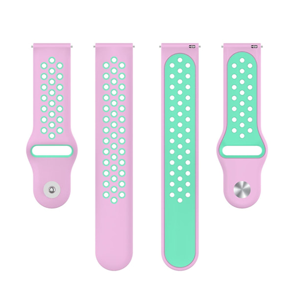 Rosa Mintgrön Rosa Mintgrön kompatibel med Huawei Watch 3 / 3 Pro Silikonarmband