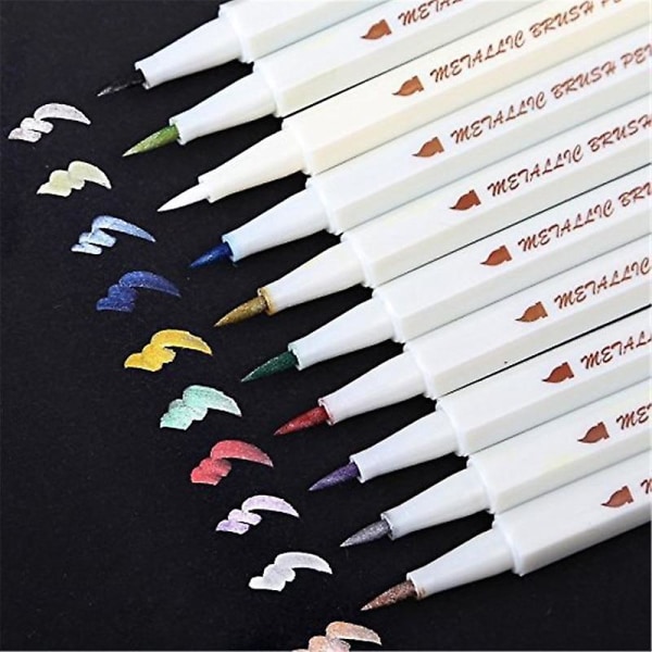 Metallic markör färgad bläck penna ritning akvarell konst penna A