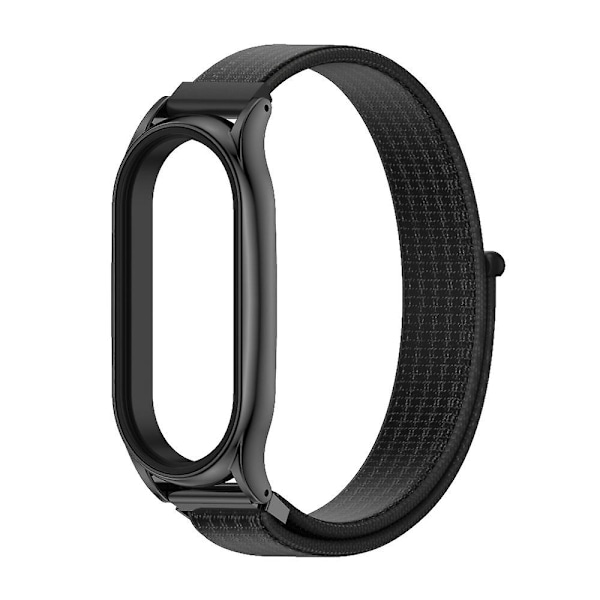 Svart Svart Nylon Klockarmband Plus
