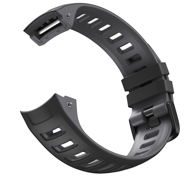 Svart Grå Svart Grå kompatibel med Garmin Instinct silikonklokkereim