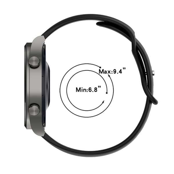 Vit Vit Silikonklockarmband kompatibelt med Xiaomi Watch S1