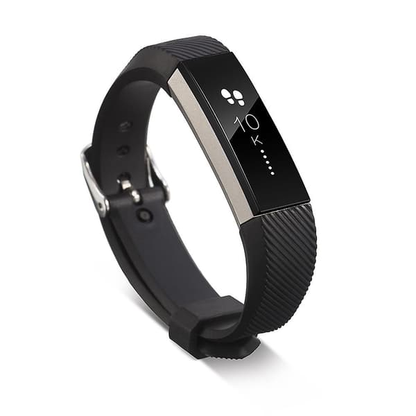 Grå Grå kompatibel med Fitbit Alta Silikon Klokkereim med Spenne (hvit)