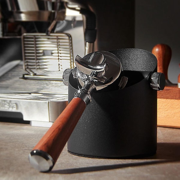 Ny Knock Box kompatibel med kaffe med avtagbar Knock Bar Espresso Bin -vit