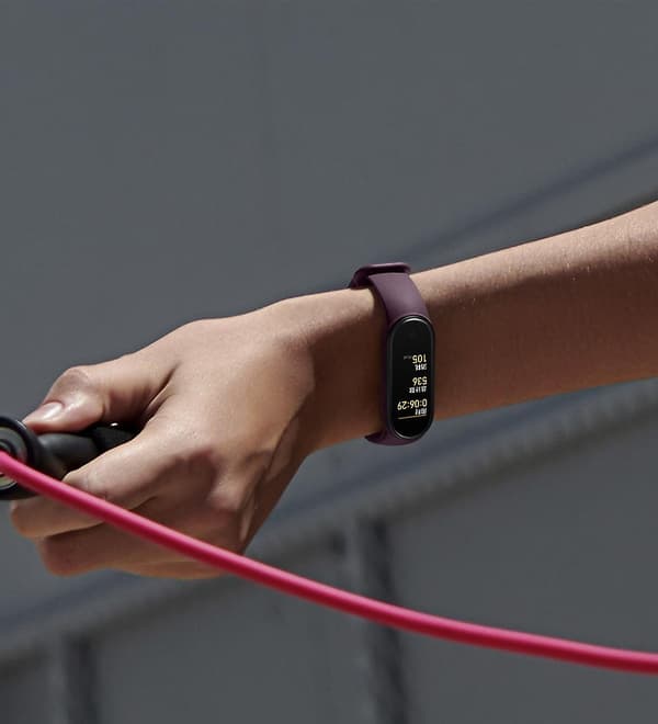 Solid silikonrem kompatibel med Xiaomi Band Mi 5