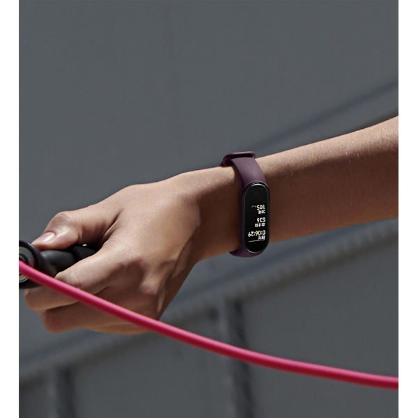 Yksivärinen silikonihihna, yhteensopiva Xiaomi Band Mi 5:n kanssa