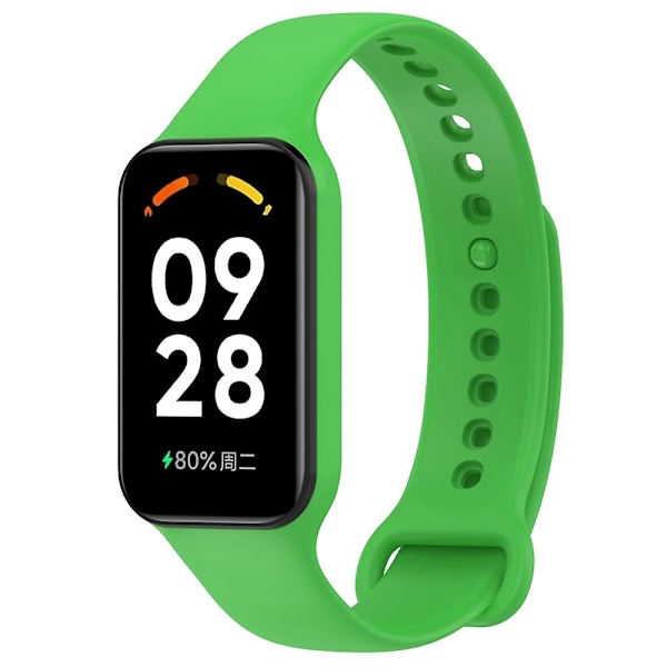 Grönt Grönt Silikon Integrerat Klockarmband kompatibelt med Redmi Band 2 kompatibelt med Redmi Band 2
