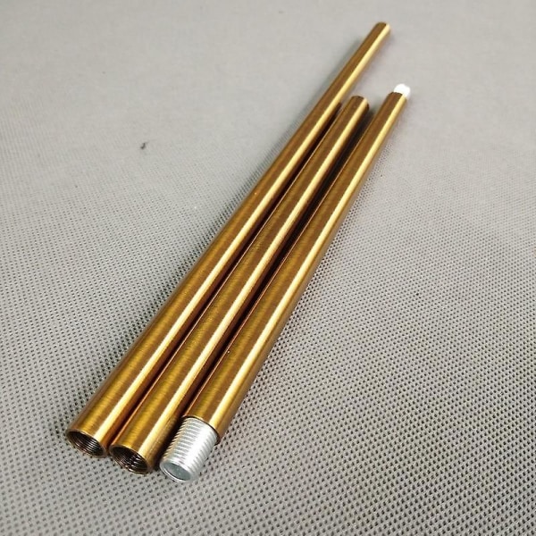 Tråd antikt guld metall ihåligt rör 150mm / M10X1.0 pitch