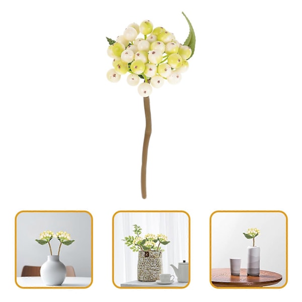 5 st Hög Simulering Bärstjälk Dekoration Blomsterarrangemang Bärprydnad Högtidsfest Dekor