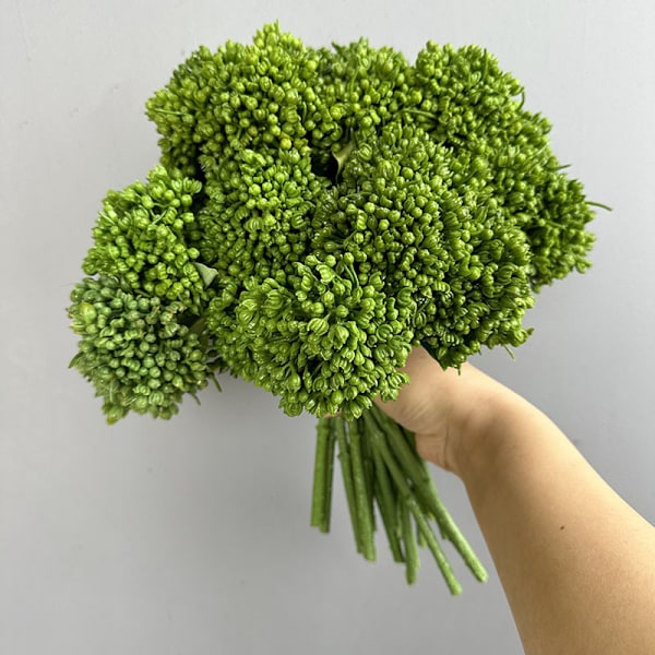 Blød Gummi Hortensia Frugt Sensorisk Blomkål Boligindretning Blomsterkunst Milan Rekvisitter Kunstige Blomster yellow