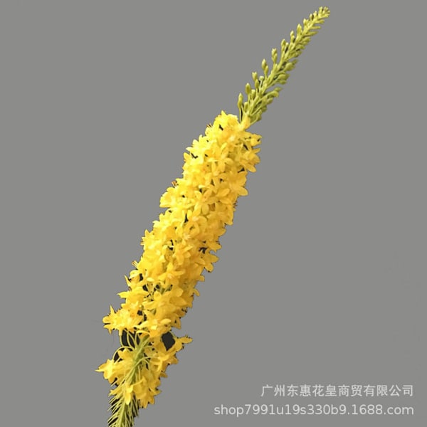 Kunstig Blomst Ridderspore Eremurus Ananas Arrangement Sett for Hjem Hotell Dekor yellow