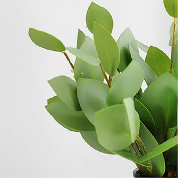 Hjem grøn kunstig plante kunstig blomst Eucalyptus 32cm (8 stykker runde)