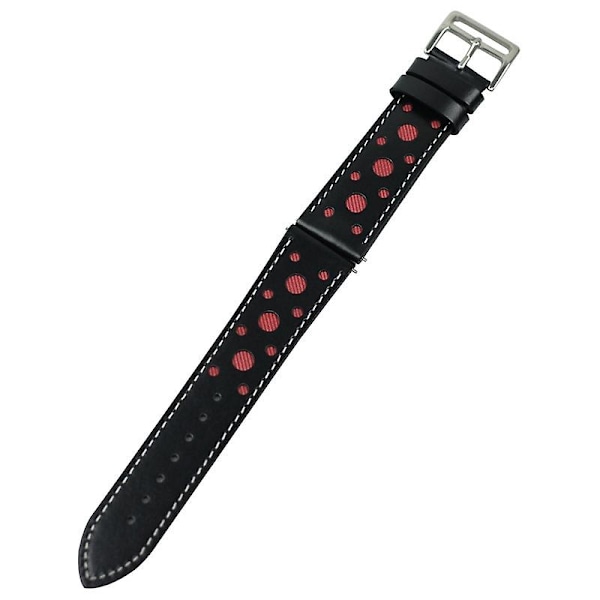 Röd Röd kompatibel med Huawei Watch Gt2e Läderarmband