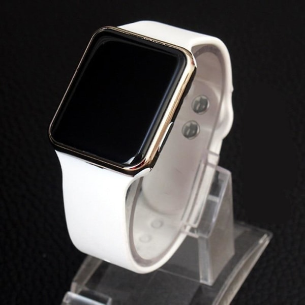 Led elektronisk digital watch White Rose Gold