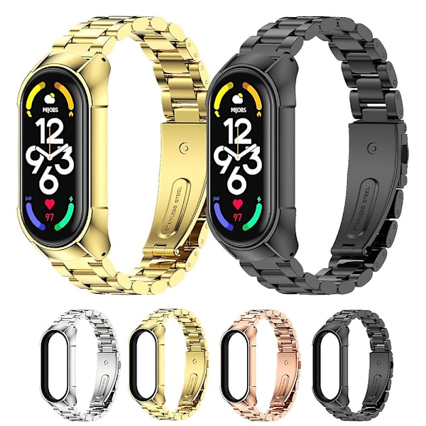 Kompatibel med Xiaomi Mi Band 7 Stål Armband Tf2 Tri-bead
