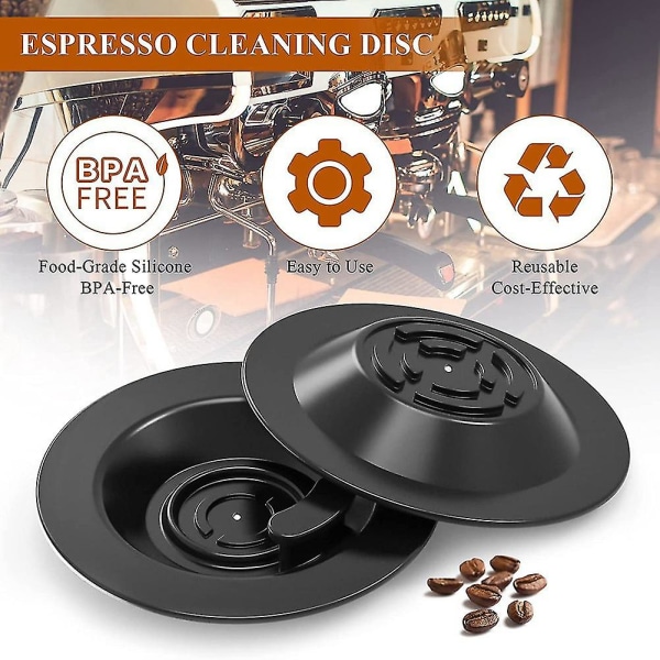 Ny espresso rengöringsskiva kompatibel med Breville espressomaskin - 54 mm - 2 pack