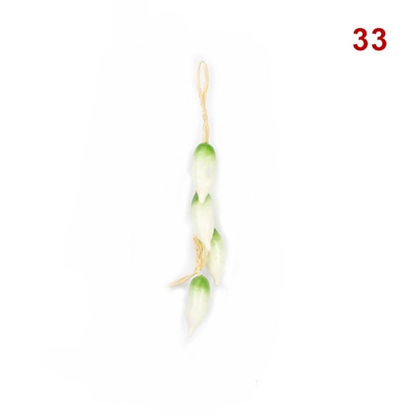 Hem Simulering Skum Mat Grönsaker Konstgjorda Fiskar Hängande Snöre Falsk Chilipeppar Väggdekor Matches the image 33
