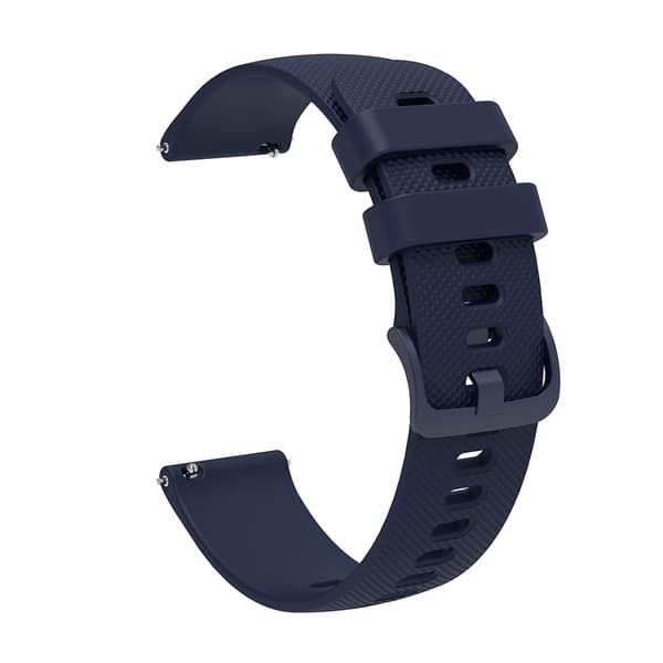 Marinblå Marinblå Knottrig Tonal Spänne Silikon Klockarmband 20mm