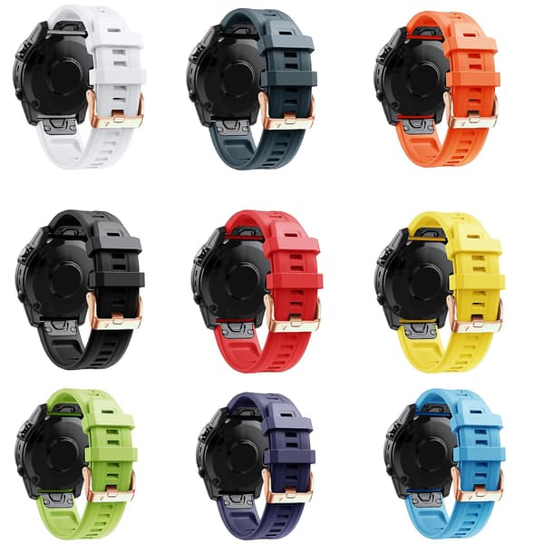 20 mm silikone urrem, kompatibel med Garmin Fenix 5s Plus