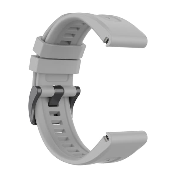 Grå Grå Silikone Urrem kompatibel med Garmin Fenix 7