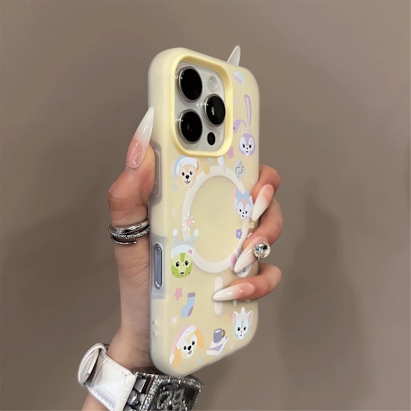 Etui til iPhone 14 Plus Magnetisk Gul Noz29528