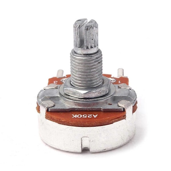 10x A250K Guitar Potentiometer Forstærker Potmeter 18mm Split Aksel til Elektrisk Guitar