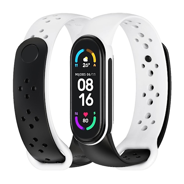 Silikoninen kellon ranneke, yhteensopiva Xiaomi Mi Band 6 / 5 kanssa