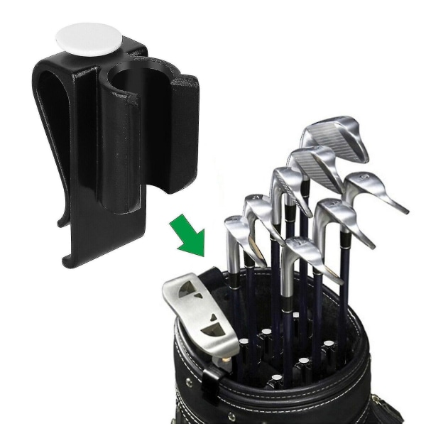 Ny 14x Golfbag Club Organizer Clip Hållare Iron Driver Protector Putter Clamp Set