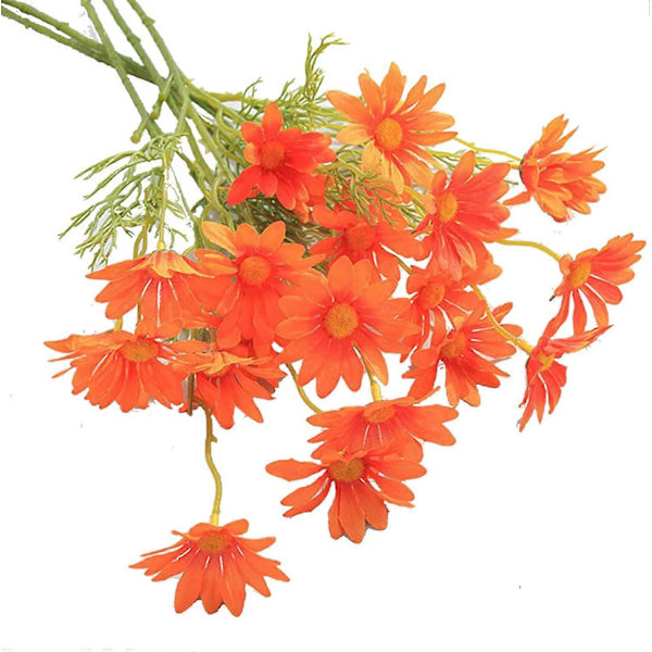5 st Simuleringsprästkrage 5 Huvud Cosmos Dekorativa Rekvisita Simulerad Blomma Red