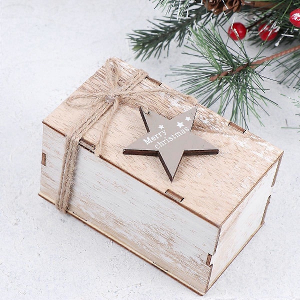 Mini Telysholdere i Tre - Rustikke 7x12cm Holdere