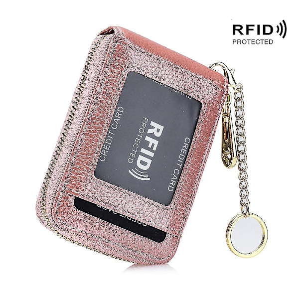 Et, Rfid H Et, Nyckelring D Ow Zip H (vertikal 10 fack) pink