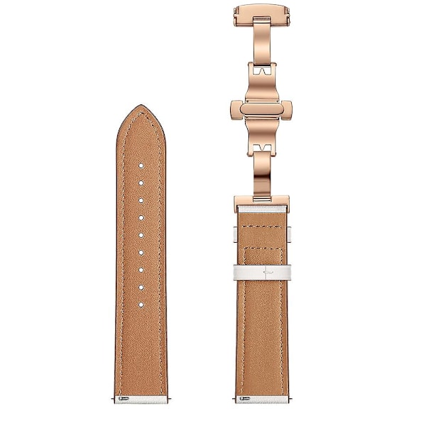 Vit Vit Dubbelfärgad Silikonrem 22mm