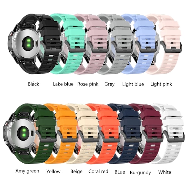 Silikonarmband kompatibelt med Garmin Instinct 2 Solar