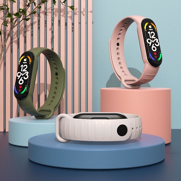 Orange Orange TPU Klockarmband kompatibelt med Xiaomi Mi Band 7 / 6 / 5 kompatibelt med Xiaomi Mi Band 7 / 6 / 5