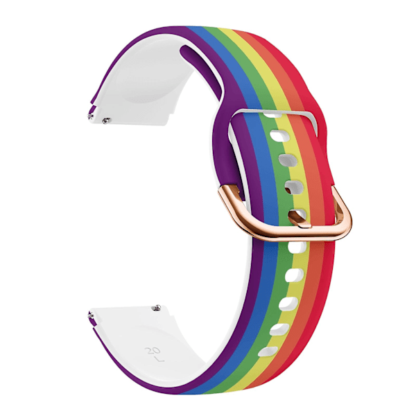 Rainbow Rainbow kompatibel med Xiaomi Haylou Ls01 Silikone Print Urrem