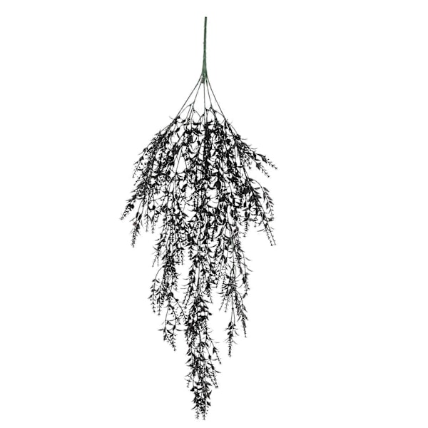 Simulert vegetativ kunstig hengende lavendel veggmontert rotting bregne eføy scene hjem dekorasjon ornamenter Gray Green