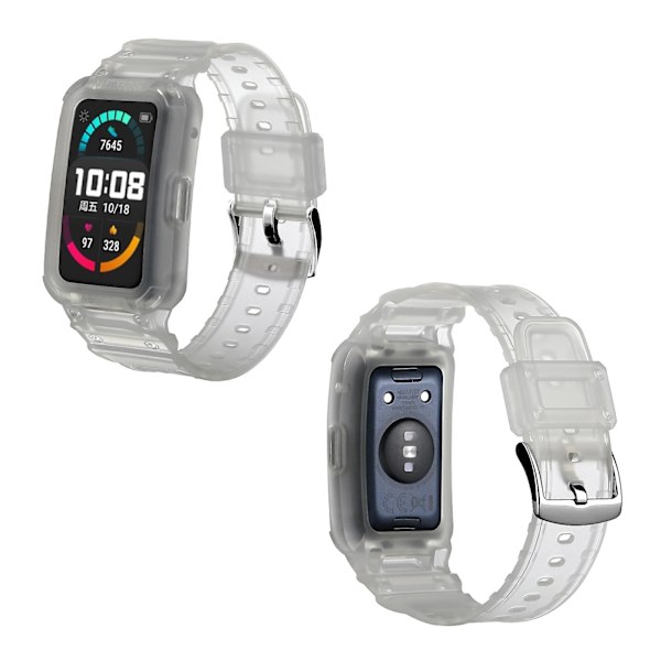 Frostad Transparent TPU Klockarmband kompatibelt med Huawei Watch Fit / Honor Watch Es