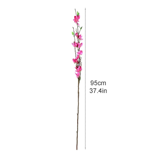 95 cm yksittäinen lattialla seisova talvikasmiini tekokukka keltainen korkeaoksainen tekokukka
