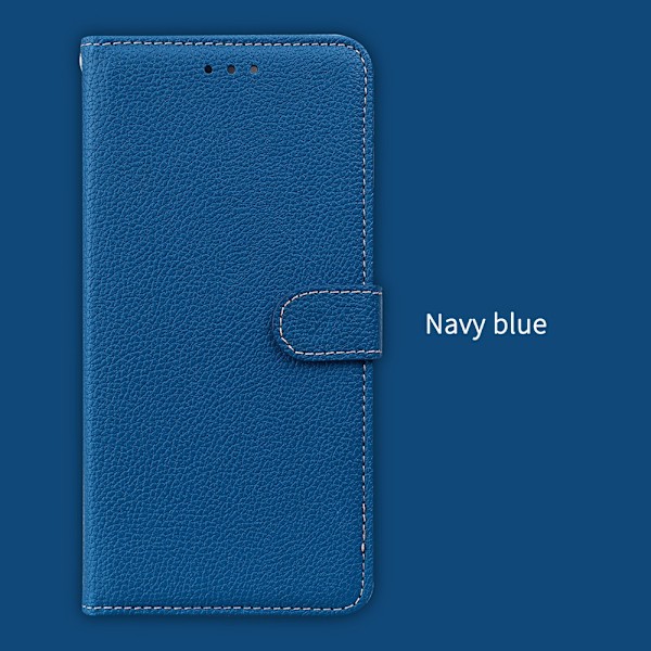 Etui til iPhone 15 Plus Royal Blue Wallet med kortholder Flip Magnetisk Eksklusivt
