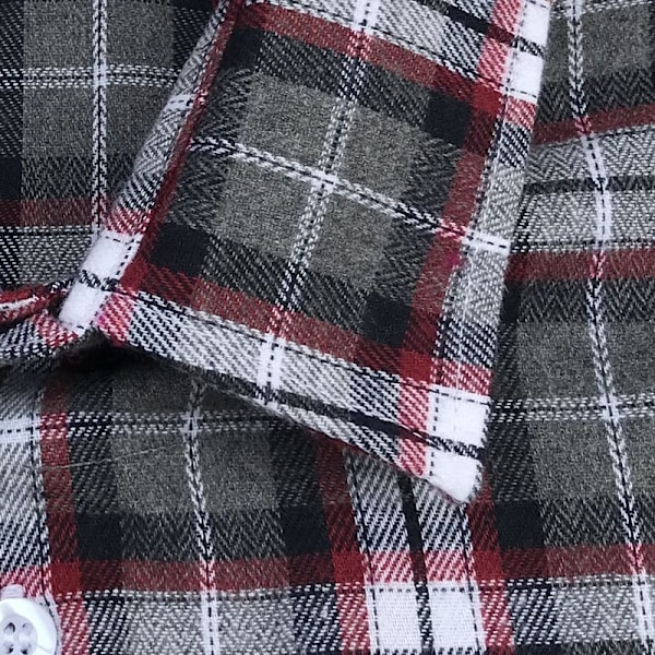 Dame falsk krage Avtakbar krage Herre Rutete Avtakbar C Small size red stripe Plaid-44