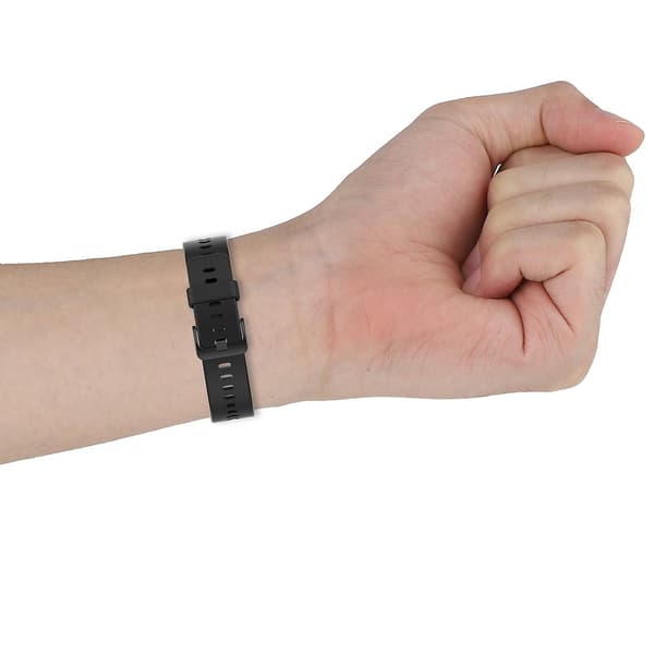 Hvit Hvit Solid Silikon Myk Rem kompatibel med Huawei Watch Fit Mini