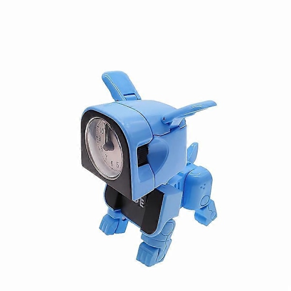 Transformerande Robot Väckarklocka Ny Kreativ Barnleksak Student Elektronisk Tyst Liten Väckarklocka pink