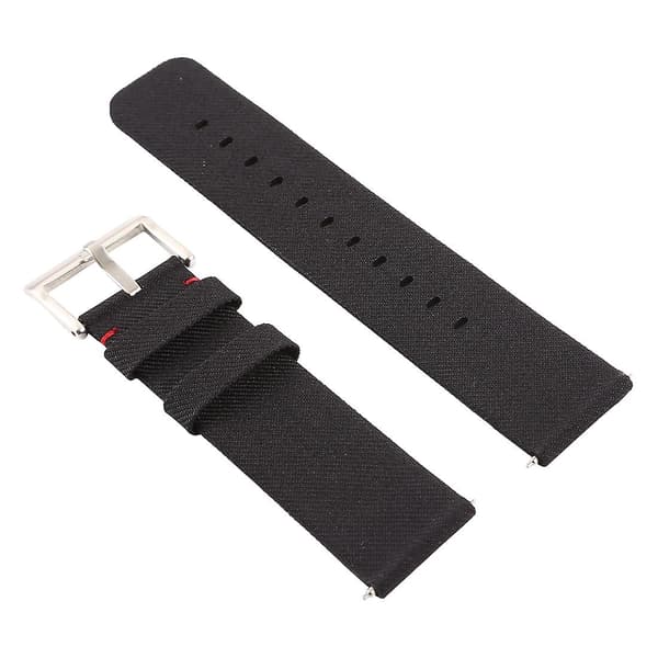 Musta kangasranneke yhteensopiva Fitbit Versa / Versa 2 kanssa