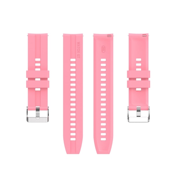 Pink Pink kompatibel med Huawei Watch Gt 2 42mm urrem med sølvspænde