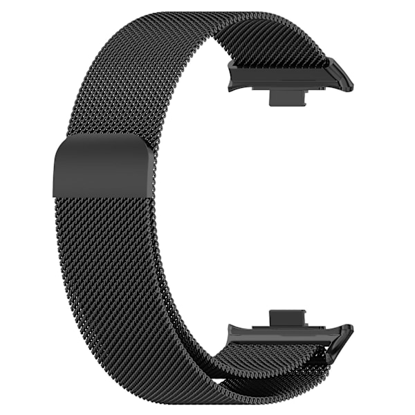 Sort Sort Milan Magnetisk Stål Mesh Rem kompatibel med Xiaomi Mi Band 8 Pro