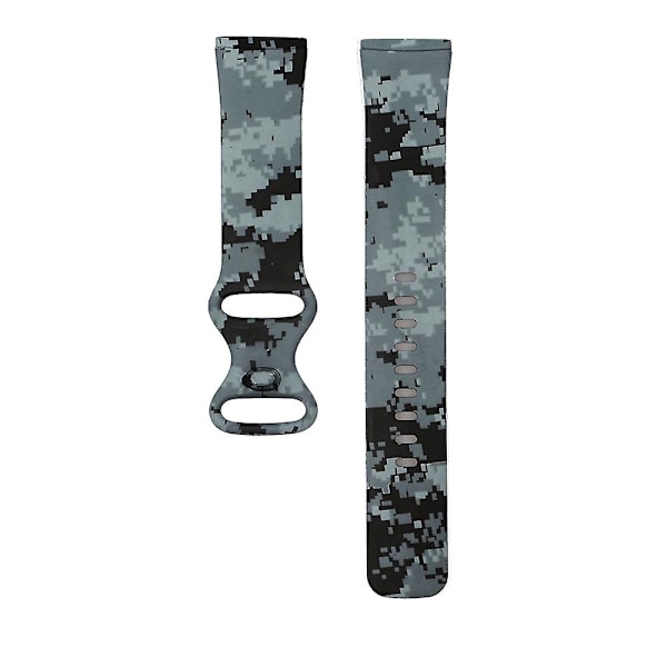 H H kompatibel med Fitbit Versa 3 Tryckt Klockarmband, Storlek:l