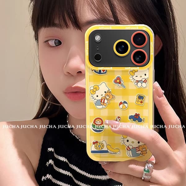 Kotelo iPhone 17 Feeling Niche Plaid Hello Design Noz24656