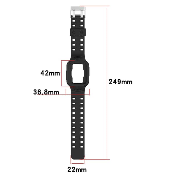 Sort Sort Silikone Urrem kompatibel med Xiaomi Poco Watch