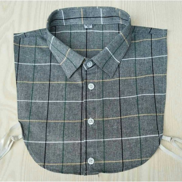 Dame falsk krage Avtakbar halv Zi Herre Allsidig Skjorte P England Plaid-40